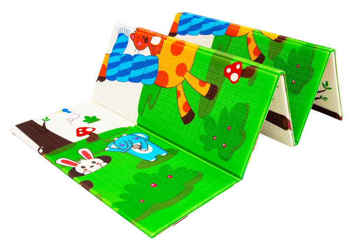Humbi Thick 2-in-1 Lernmatte aus XPE-Schaum 200x180 (Tiere/Giraffen), Tiere/Giraffen