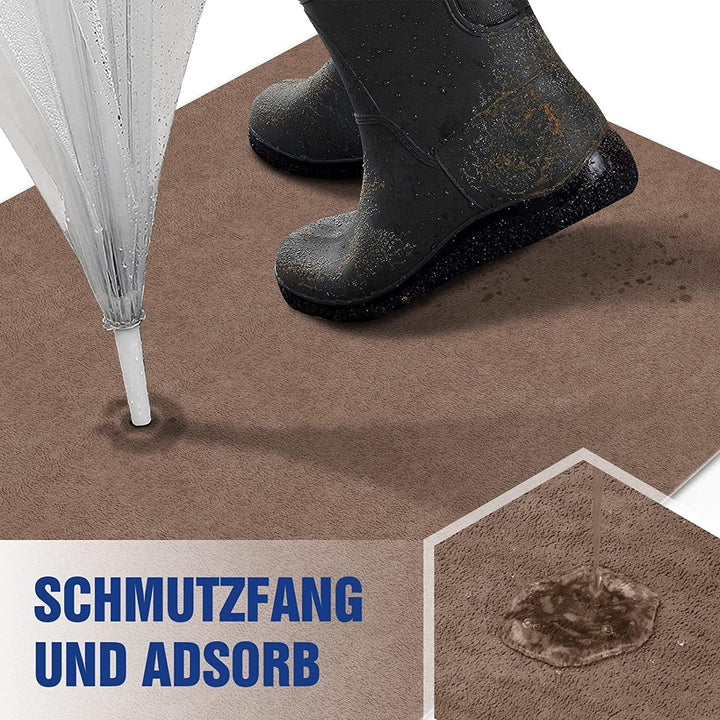 Schmutzfangmatte 90x150cm,Superdünn InnenFussmatte,Saugfähiges Rutschfester Teppich,strapazierfähige