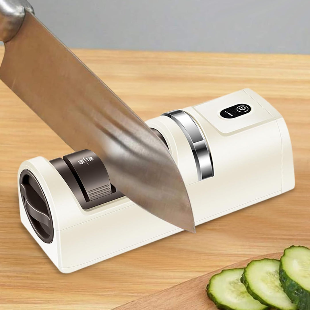 Electric Cutter Sharpener, Automatic Rechargeable Blade, 7.09x2.36x2.36 inches Professional Quick Po