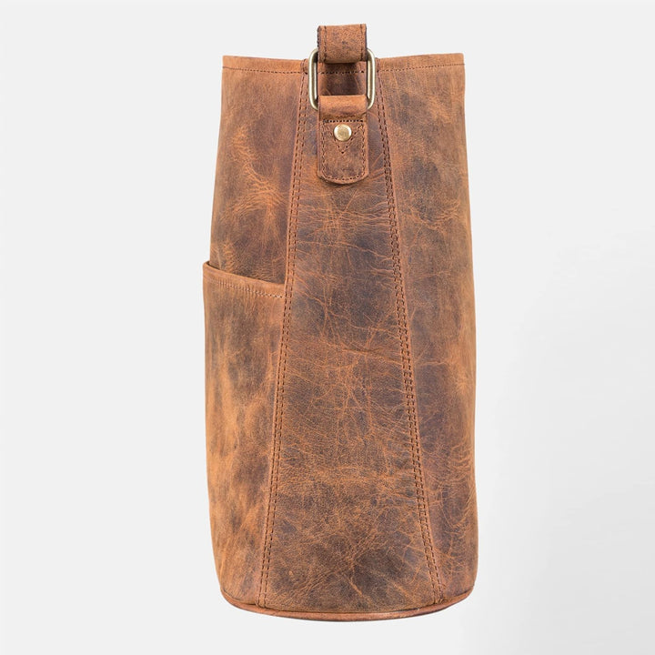 LEABAGS Leder Handtasche Damen I Premium Echtleder Umhängetasche I Schultertasche I Damentasche I Tr