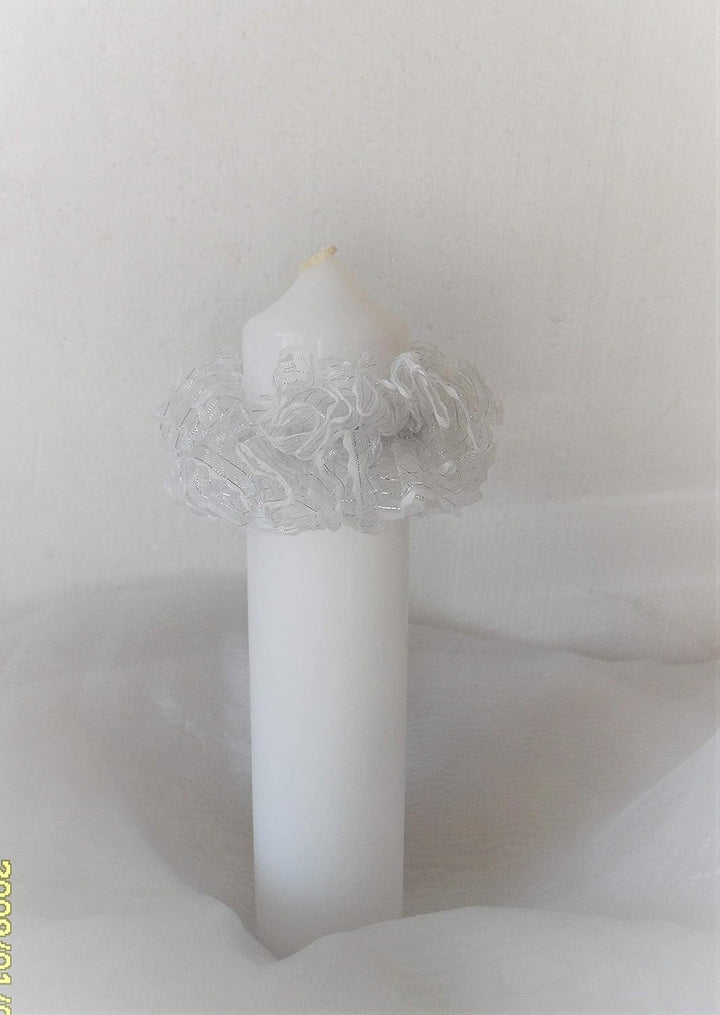 Tropfschutz Taufkerzen,Kommunionkerze- Konfirmation weiss-Durchmesser(60-80mm)