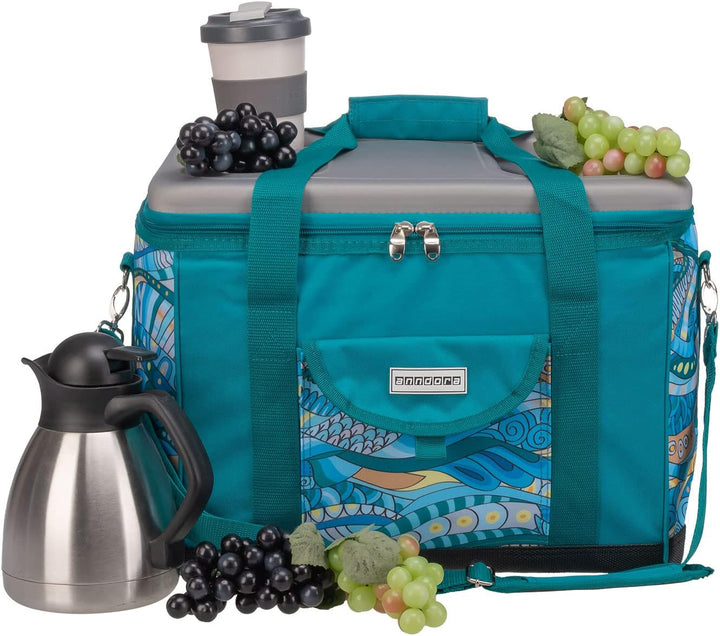 anndora Kühltasche XL 40 Liter - Isotasche Kühlbox Picknicktasche Farbauswahl XL OCEAN türkis, XL OC