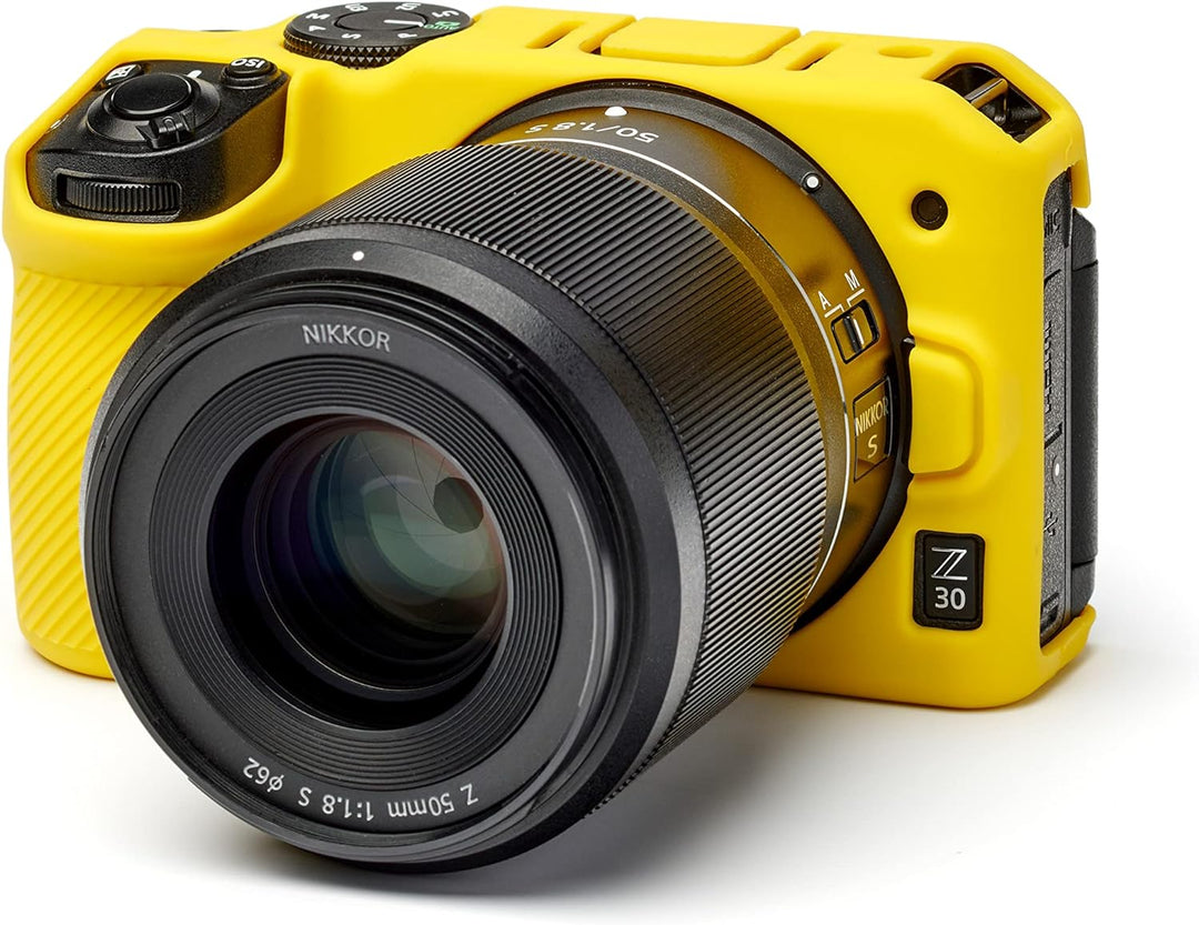 easyCover - Silikon Kameratasche - Schutz für Ihre Kamera - Nikon Z30 - Gelb