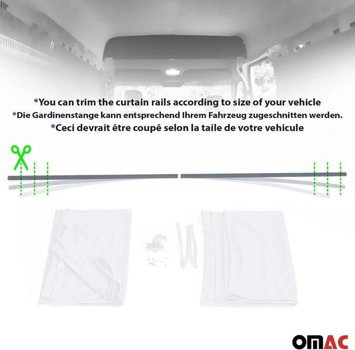 Autogardinen Fahrerhaus Mass Gardinen Camping Sonnenschutz Rot 160x180, Rot / Autogardinen Fahrerhau