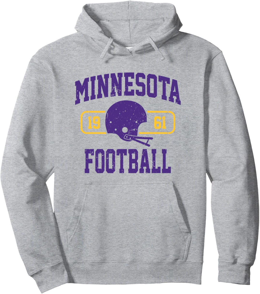 Minnesota Fussball Athletic Vintage Sports Team Fan Geschenk Pullover Hoodie