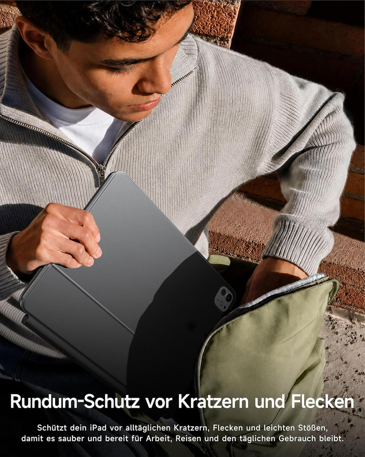 HOU Magic Keyboard iPad Pro 11 (M5/M4) 2025,Nur für 2025-2024 iPad Pro 11 Zoll Hülle mit Tastatur, M