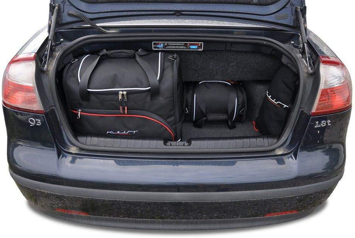 KJUST Dedizierte Reisetaschen 4 stk kompatibel mit SAAB 9-3 CABRIO II 2002-2011