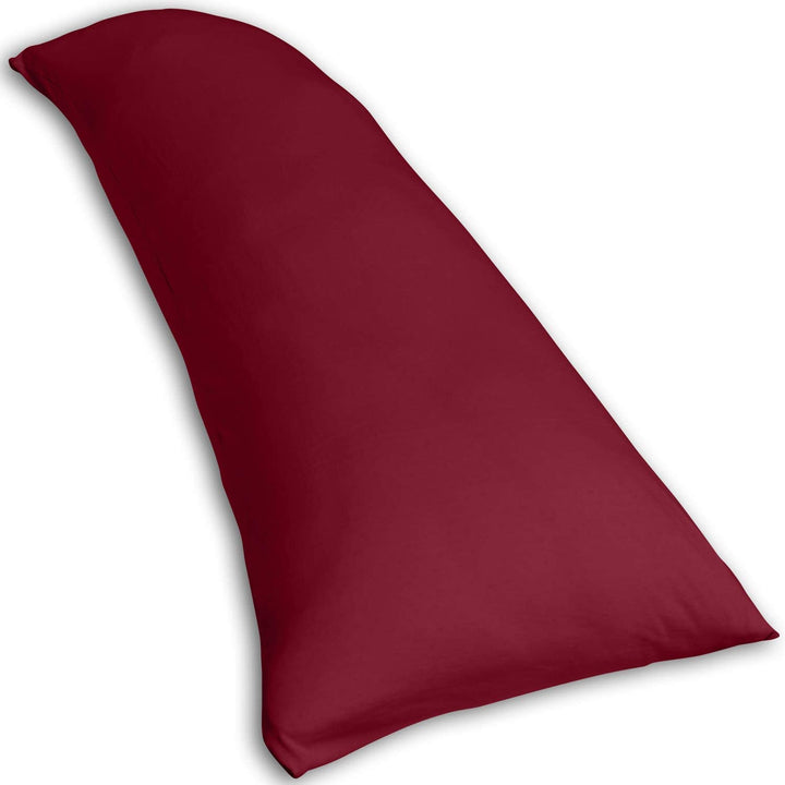 Traumreiter Seitenschläferkissen mit Bezug Baumwolle Bordeaux orthopädisches Memory Foam Kissen Visc