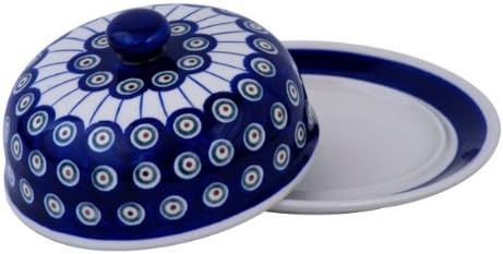 Original Bunzlauer Käseglocke M/Butterglocke für Rollbutter - Ø = 19,5 cm, Dekor 8
