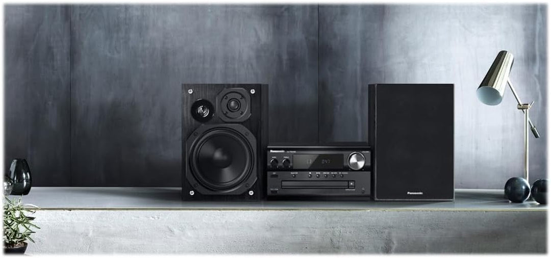 Panasonic SC-PMX90 Mikrosystem mit Bambuslautsprechern, 120 W, Hi-Fi, Heimklang, 14 cm Woofer, 1,9 c