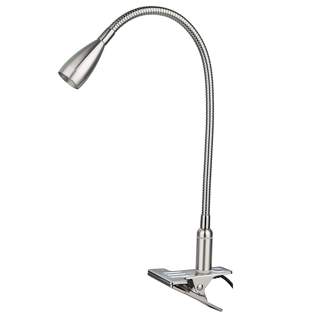 Meanyee 3W berührungsempfindlich stufenlos dimmbare flexible Schwanenhals Clip auf Schreibtisch Lese