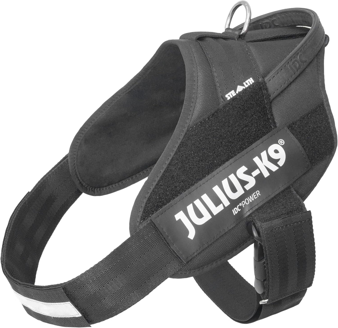 Julius-K9, 16STEALTH-P-3, IDC Stealth Powergeschirr, Grösse: 2XL/3, schwarz schwarz 2XL / 3, schwarz