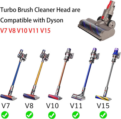 AINUO Motorhead Turbinenbürsten-Reinigungskopf Kompatibel mit Dyson V7 V8 V10 V11 V15 Staubsauger zu