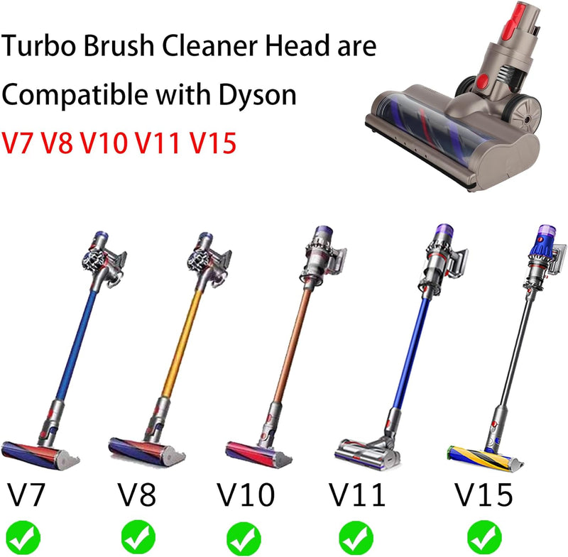 AINUO Motorhead Turbinenbürsten-Reinigungskopf Kompatibel mit Dyson V7 V8 V10 V11 V15 Staubsauger zu