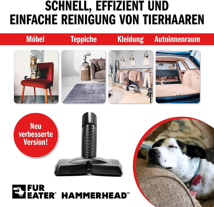 Tierhaar Staubsaugeraufsatz - Verbesserte Version | Staubsaugerbürste zur Entfernung von Tierhaaren,
