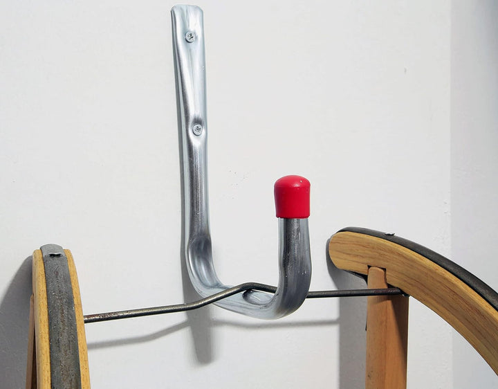 siwitec Wandhaken U-Form 220 x 144 mm verzinkt, 10er Set, Traglast: 37 kg, Schwerlasthaken, abgewink