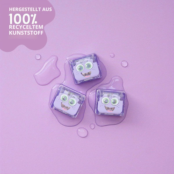 Glo Pals Lila Leuchtwürfel, 4er-Set, Wasserspielzeug mit Leuchteffekt Lumi - Purple, Lumi - Purple