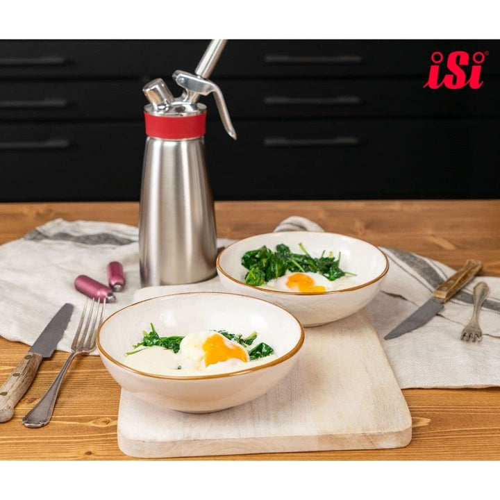 iSi 2715 Dekorationstüllen, 3-teilig + Adapter, Spritztüllen Set, Für Formen und Muster am Teller, Z