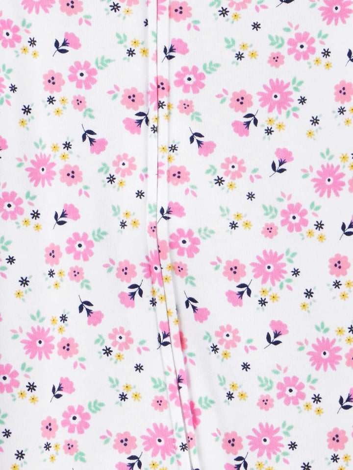 Simple Joys by Carter's Baby-Mädchen Sleepers (3er Pack) 0 Monate Marineblau Punkte/Minzgrün Floral/
