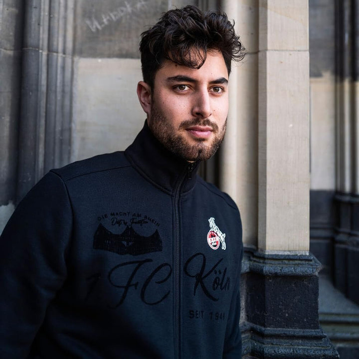 1. FC Köln Sweatjacke Schwarzburger Strasse 4XL Schwarz, 4XL Schwarz