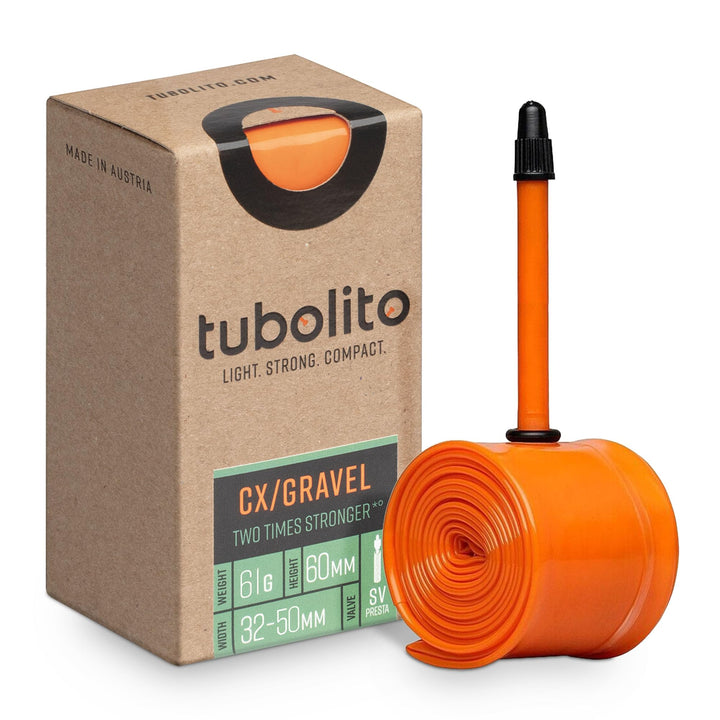 Tubo-Schlauch – CX/Gravel – 700c/28 Zoll – 60-mm-Ventil – Orange