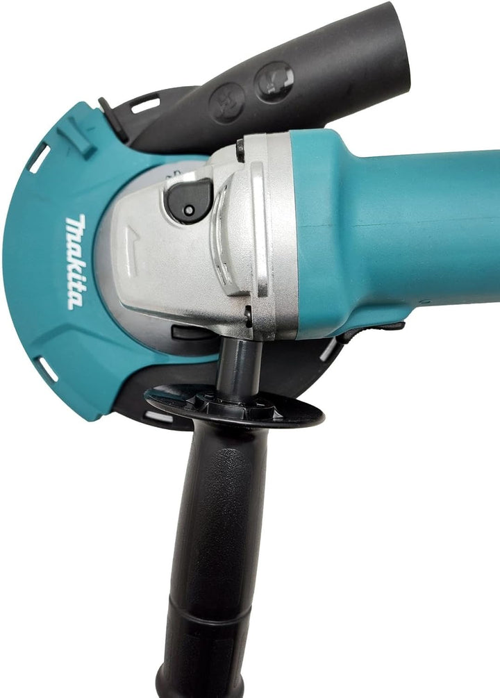 Makita Absaughaube 191W06-8 mit Diamant Schleiftopf 125 mm – Staubabsaughaube für Winkelschleifer –