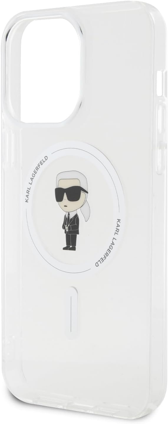 KARL LAGERFELD KLHMP15XHFCKNOT Hülle für iPhone 15 Pro Max 6.7" transparent hardcase IML Ikonik durc