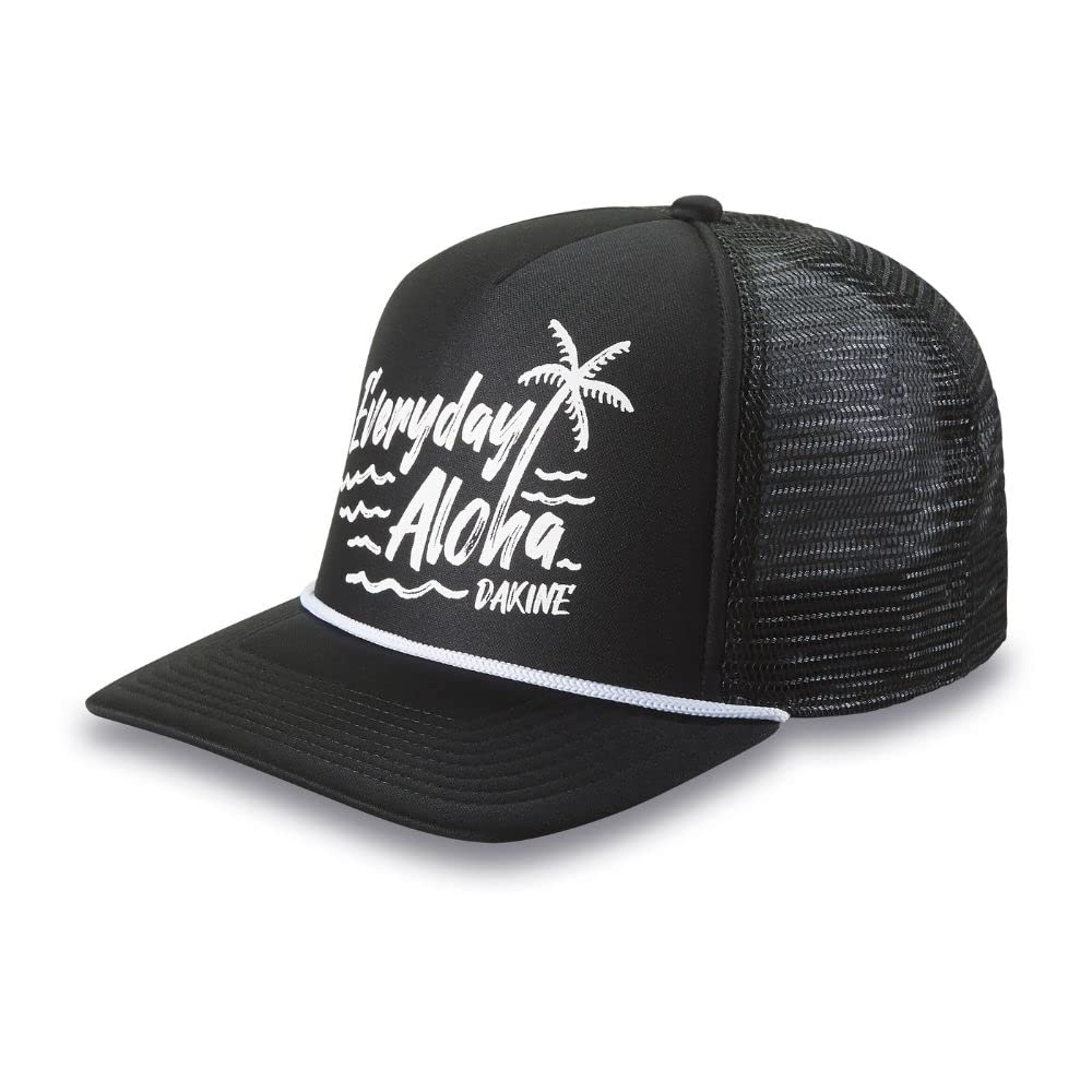 Dakine Mens Classic Foamy Trucker Cap, Black Aloha, One Size