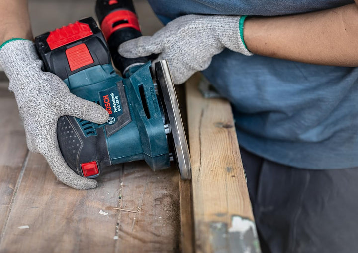 Bosch 50x EXPERT C470 Schleifblatt-Sets mit 8 Löchern (für Farbe auf Holz, Hartholz, Ø 80x133 mm, Kö