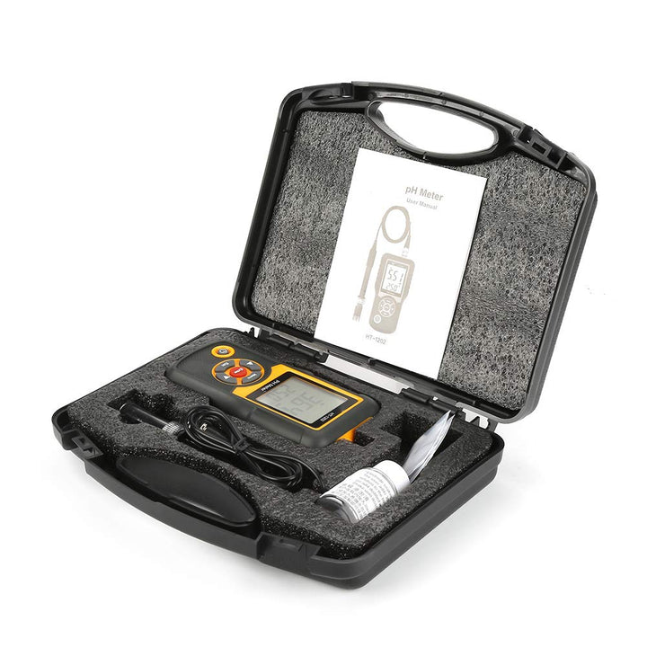 Ht-1202 Hochpräzises Digitales Ph-Meter Wasserqualitätstester Ph-Tester Temperaturmesser 0~14Ph Wass