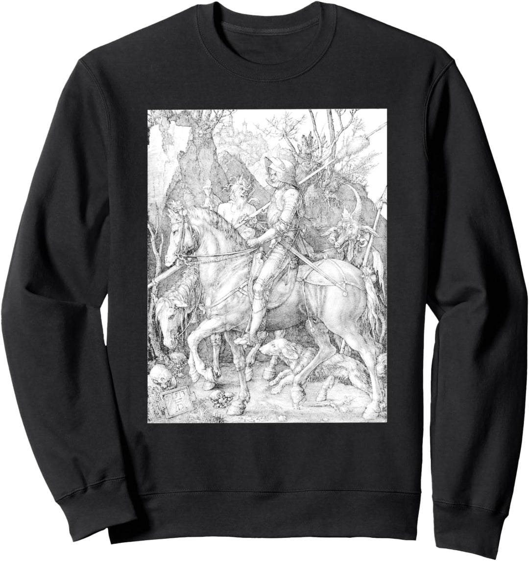 Albrecht Durer, Knight Death and the Devil Engraving, Occult Sweatshirt