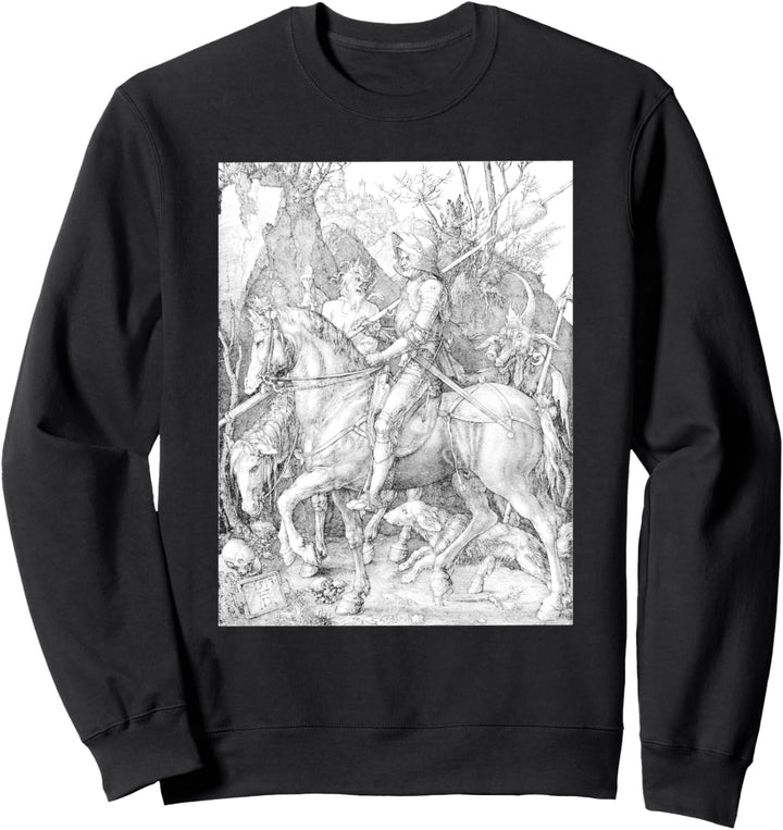 Albrecht Durer, Knight Death and the Devil Engraving, Occult Sweatshirt