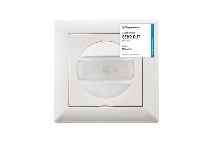 HUBER Motion 13 PIR Bewegungsmelder 170° für Innen I Unterputz Bewegungsmelder - Motion Sensor mit T