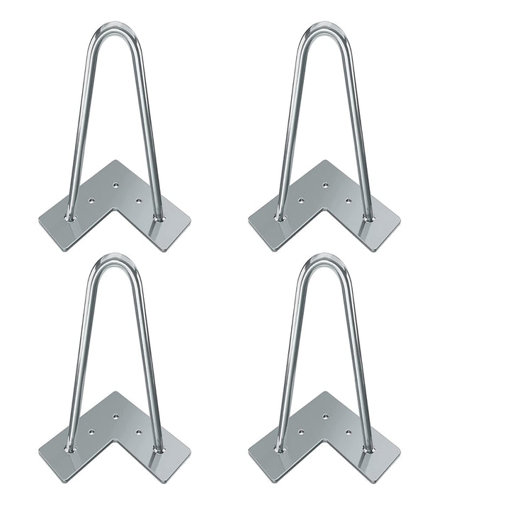 Fimghsoo Haarnadel Tischbein 4X Hairpin Leg Möbelbein Haarnadelbeine aus Metall Tischzubehör DIY für