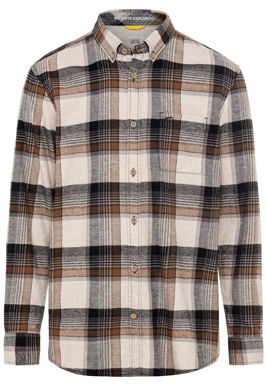 camel active Herren Hemd XL Asphalt, XL Asphalt