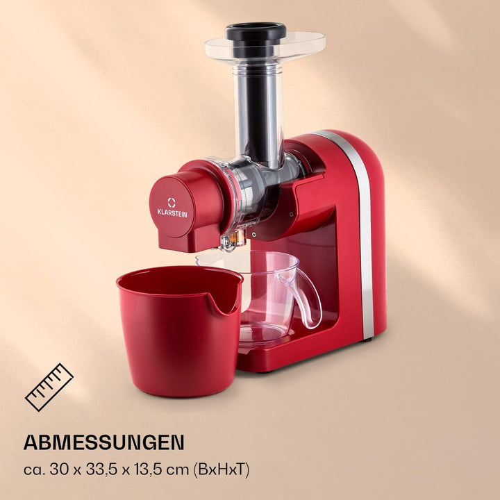 Klarstein Bella Elegance Saftpresse 200 W, Entsafter mit 400 ml, BPA-frei, rutschfester Standfuss, m