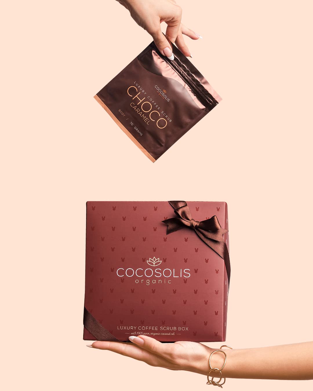 COCOSOLIS SCRUB Kaffee-Body Scrub-Set - ätherische Öle - Das perfekte luxuriöse Geschenkset Frauen -