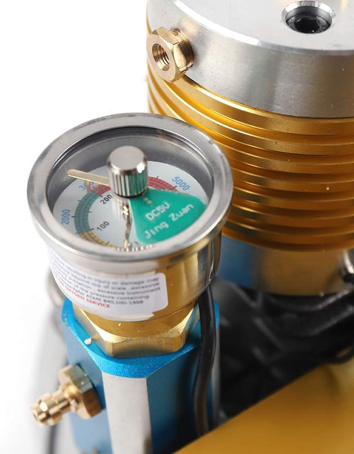 1800W Hochdruck-Luftpumpe 220V Luftkompressorpumpe mit Externen Öl- und Wasserabscheider 0-30Mpa Vor