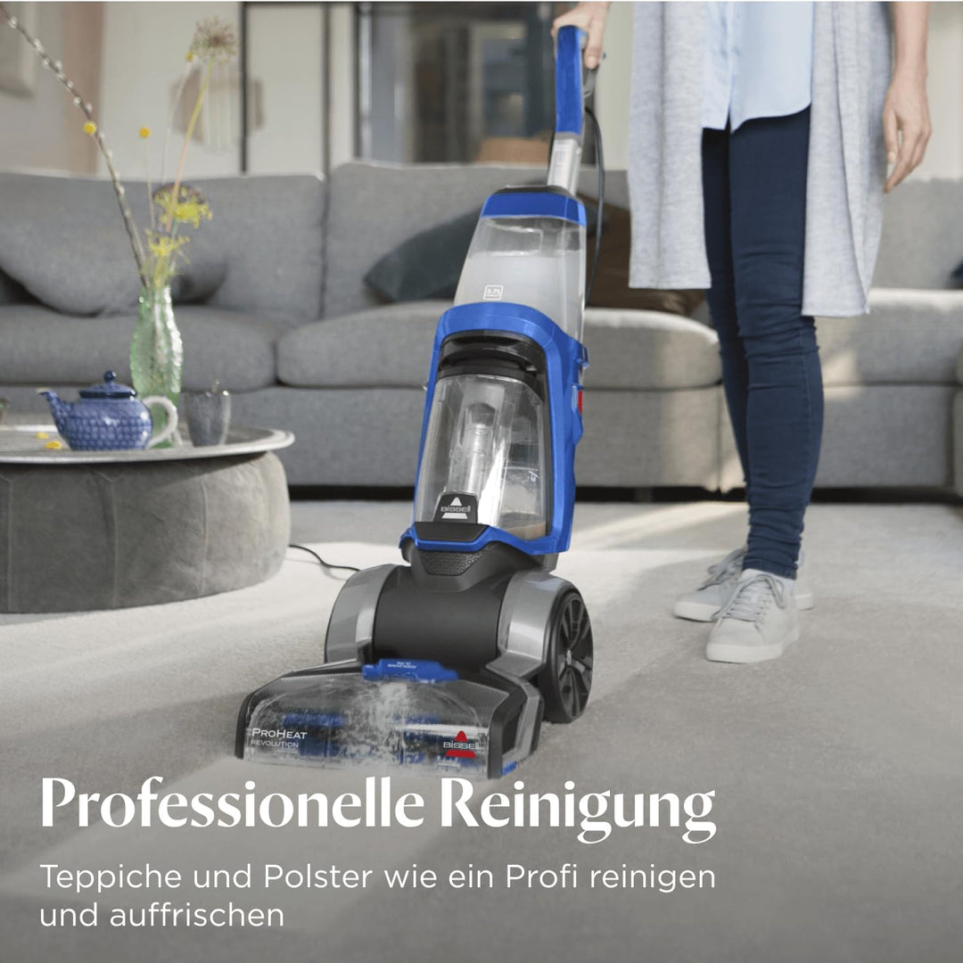 BISSELL ProHeat Revolution, Teppichreiniger, 3 Reinigungsmodi, Teppichwäsche, Polsterreiniger, kabel