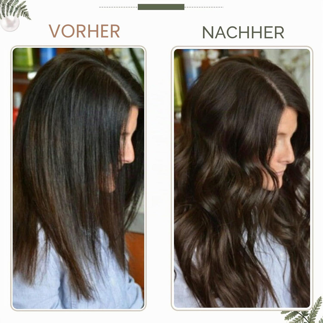 RUNATURE Tressen Echthaar 50cm Braun Echte Haare 100g Echthaar Tressen Zum Einnähen Dunkelbraun Haar