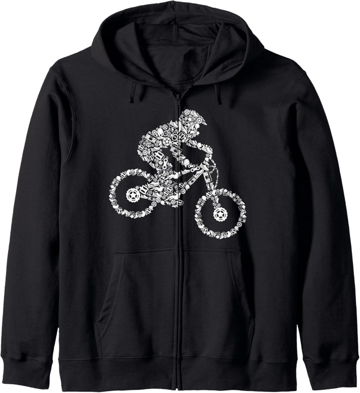 Downhill Mountainbike Biker MTB Kinder Jungen Kapuzenjacke
