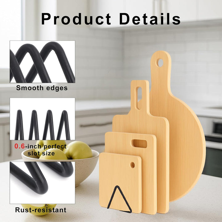 Schneidebrett-Organizer, 1,53 cm Schlitz Dreieckig Pfannendeckel-Regal Küchengeschirr-Aufbewahrungsh