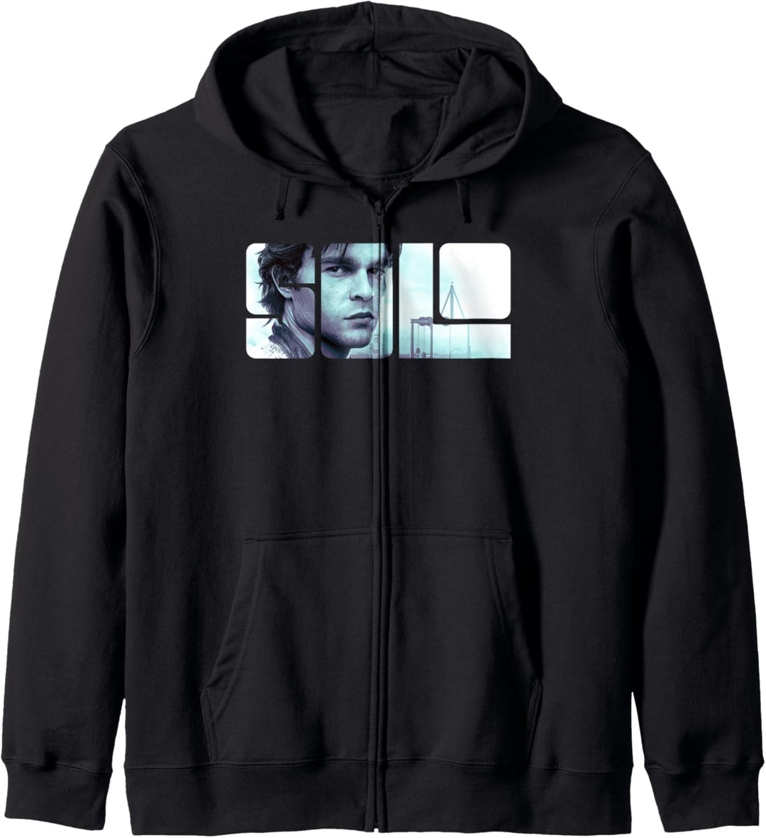 Star Wars Han Solo Movie Text Photo Overlay Kapuzenjacke