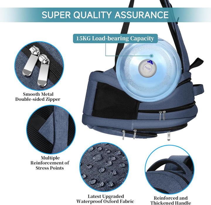 Rucksack Herren Gross, Laptop Rucksack Wasserdicht 17,3 Zoll Schulrucksack Laptoptasche mit USB Lade