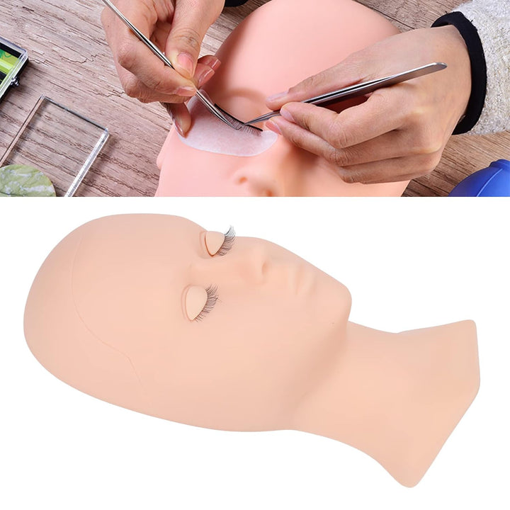 Makeup Mannequin Head, Schminke Trainingsköpfe Wimperntrainingskopf Ersetzte Augenlider Make Up Scha
