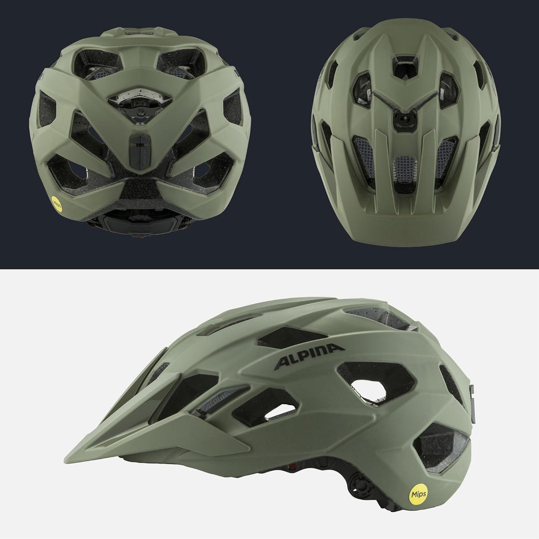 Alpina PLOSE MIPS Helmet 2023 Olive matt 52-57 cm, 52-57 cm