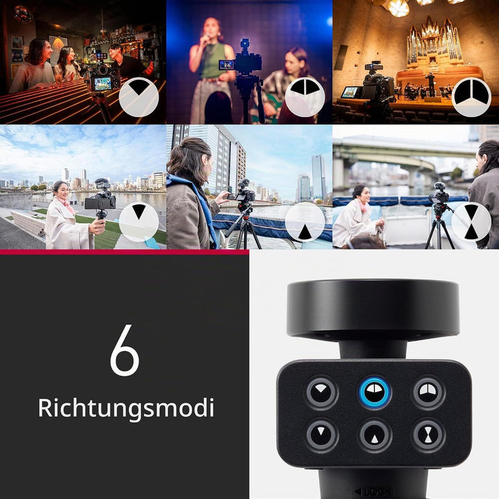 Panasonic Lumix DMS1 digitales Richtrohrmikrofon, 32-Bit-Schwimmer, 4-Kanal-Audio, 6-Richtungsmodi,