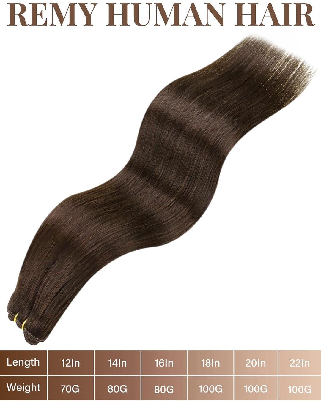 Hetto Tressen Echthaar Extensions Dunkelbraun Tressen Extensions Zum Einnähen Tressen Extensions Bra