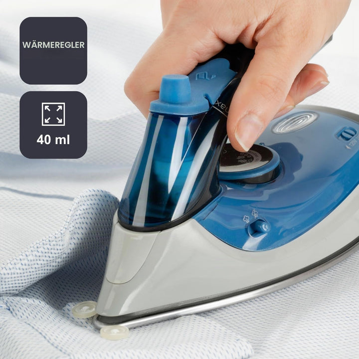 BLACK+DECKER BXIR1000E – Reise-Dampfbügeleisen | 1000W | Dualspannung 120V/240V | Dampfstoss 50 g/Mi