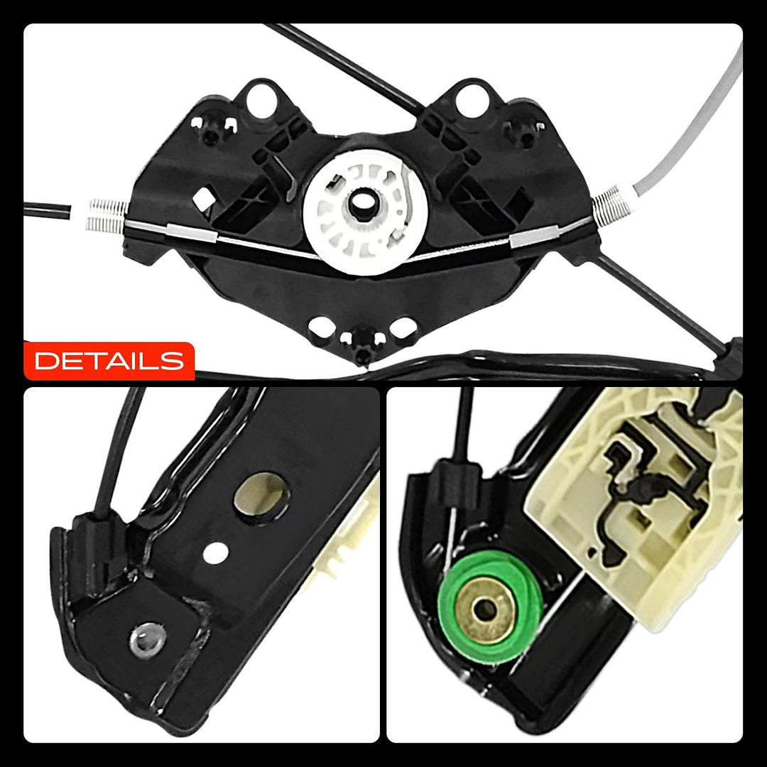 Frankberg 2x Fensterheber Fensterhebermechanik Vorne Links Rechts 31349486 | Kompatibel mit S60 II C